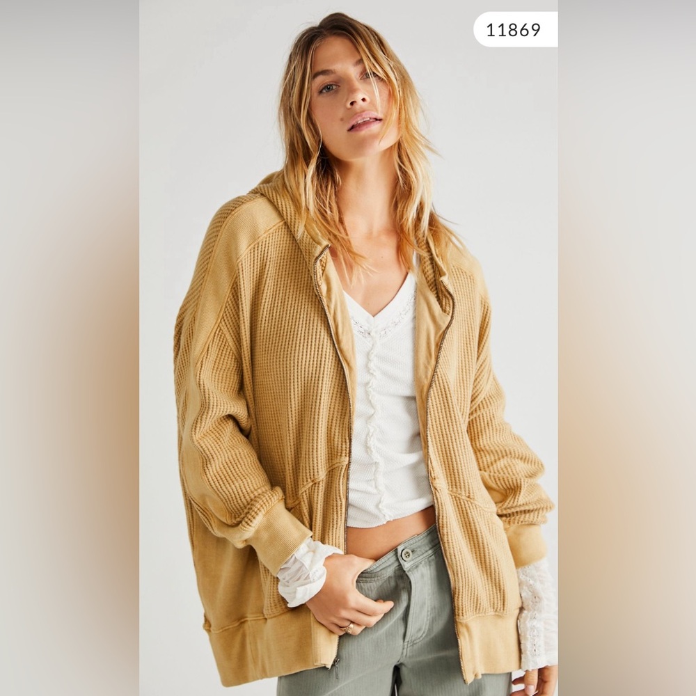 Free people one ash hoodie XS oversized